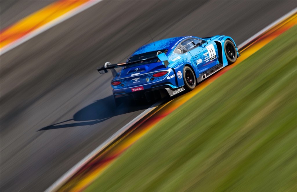 Nicolai Kjærgaard i Bentley Continental GT3, Spa test, 09/2020.